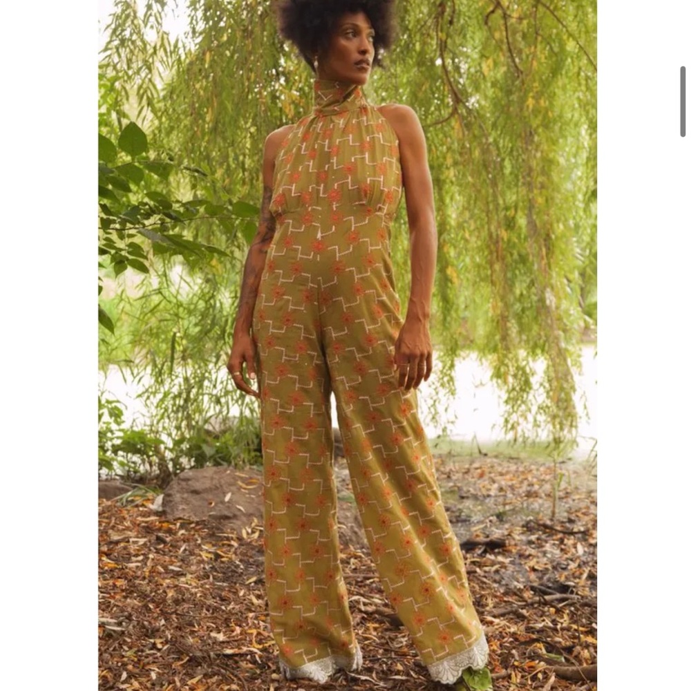 House of Aama Oya Palazzo Voile Jumpsuit